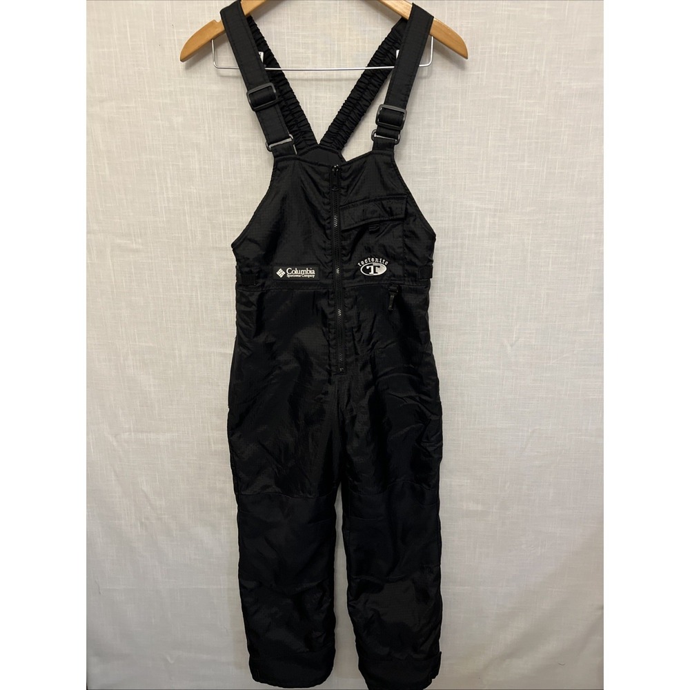 Columbia Youth Size 10/12 Insulated Ski Bib Snow Pants Black Winter Overalls